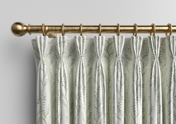 Boughton Faux Silk, Blue - Made to Measure Curtains - Image 11